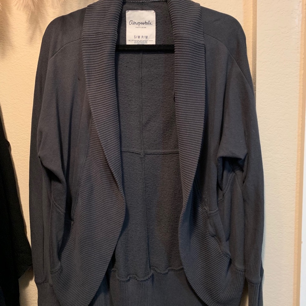 Grey Aeropostale cardigan